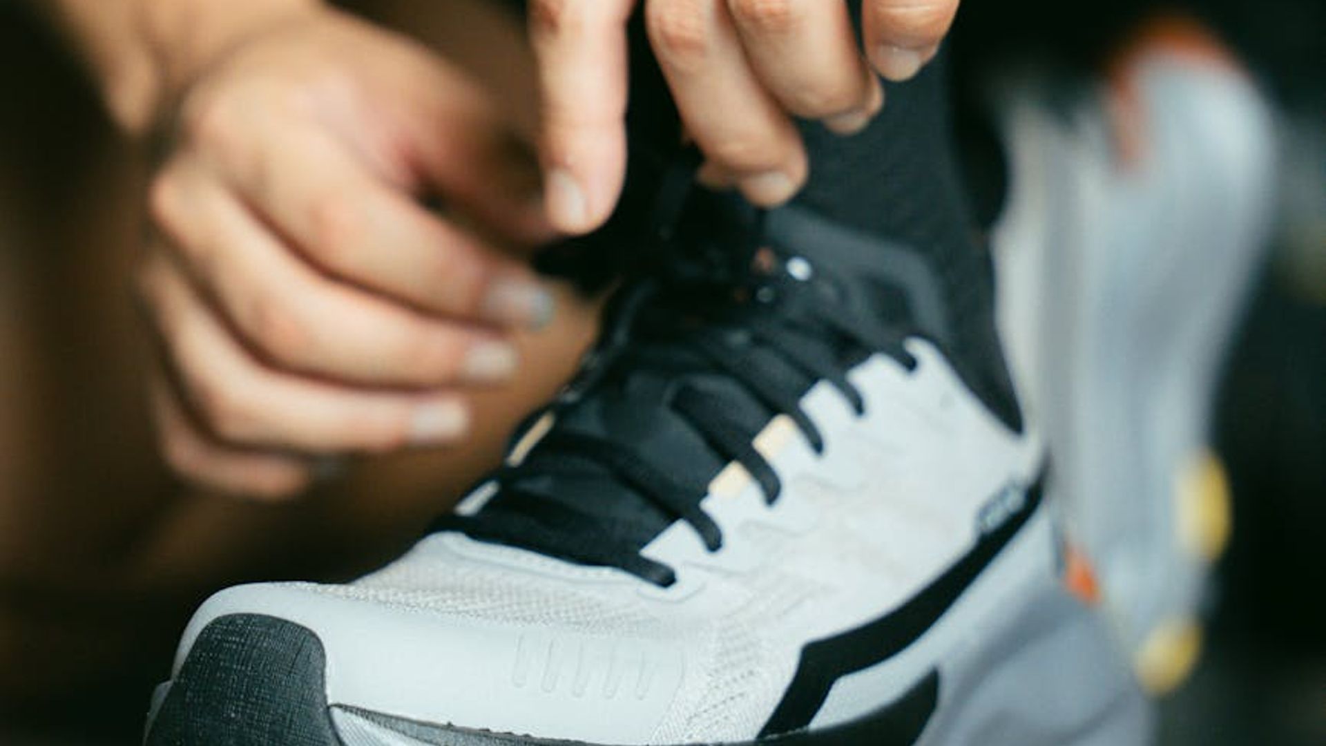 Man in a state of deep concentration before a workout.